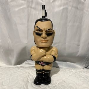 Vintage 1999 “The Rock” Dwayne Johnson 3-d Big Sipper Cup